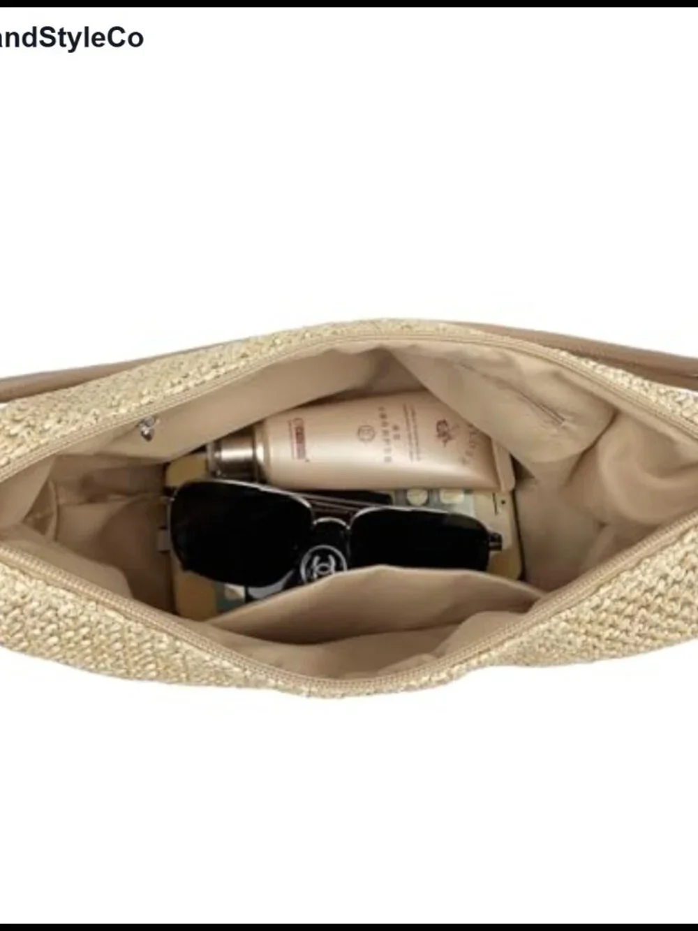 Women Straw Purse Shoulder Handbag Woven Hobo Bag for Beach